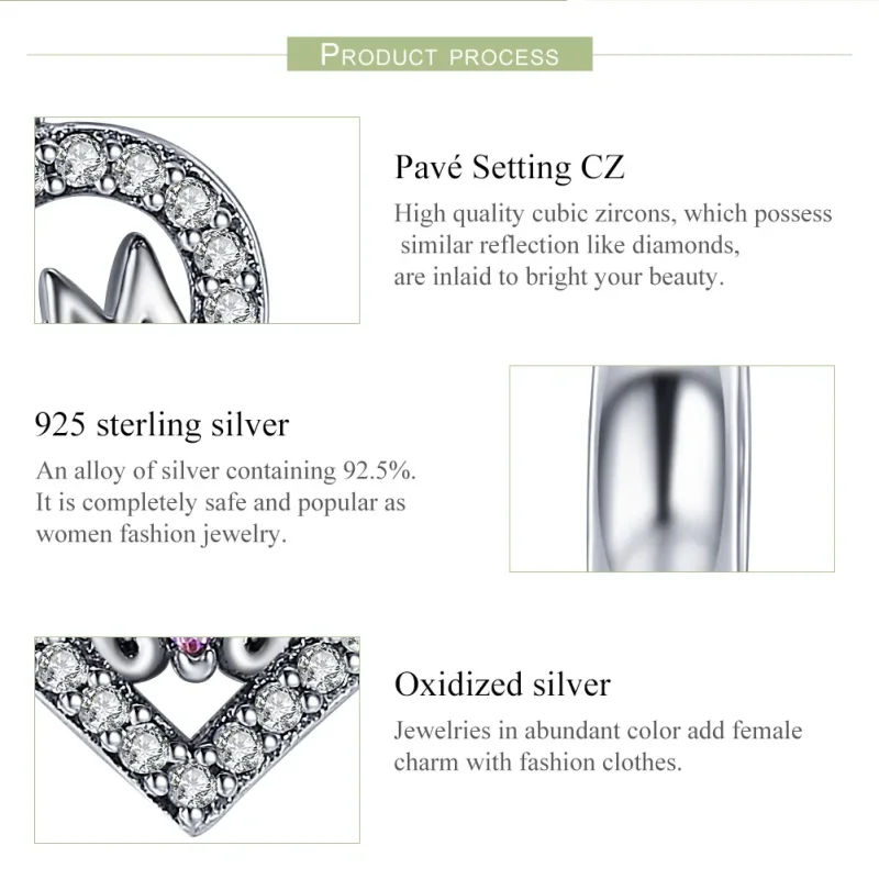 (bilde for) Pandora Style Silver Mom Heart Dangle - SCC392 - Vis 6