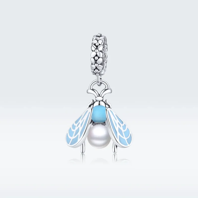(bilde for) Pandora Style Silver Moths Dangle - SCC1479 - Vis 5