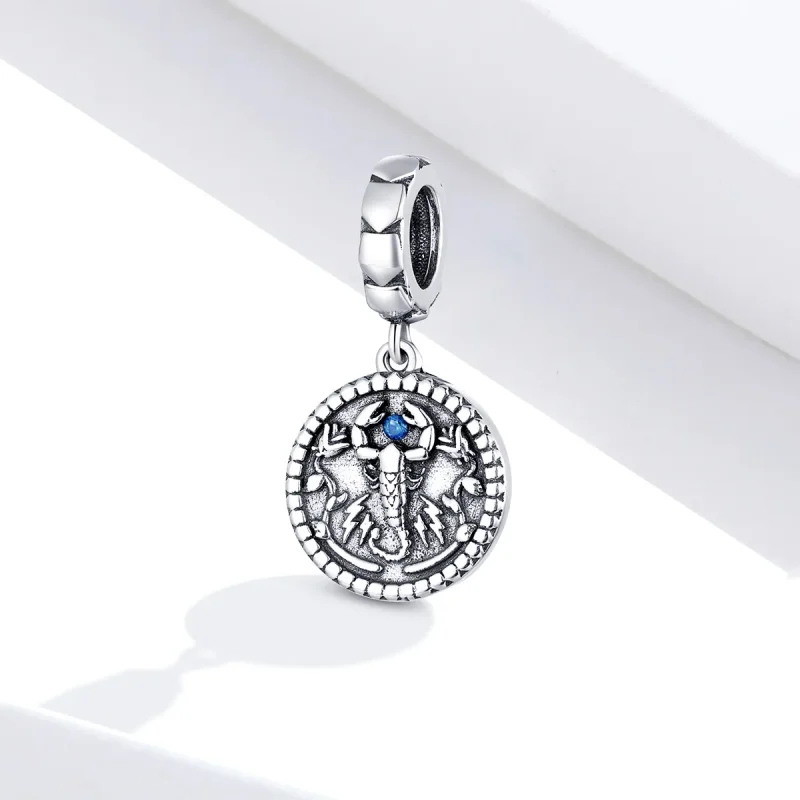 (bilde for) Pandora Style Silver Mysterious Scorpion Dangle - SCC1503 - Vis 2