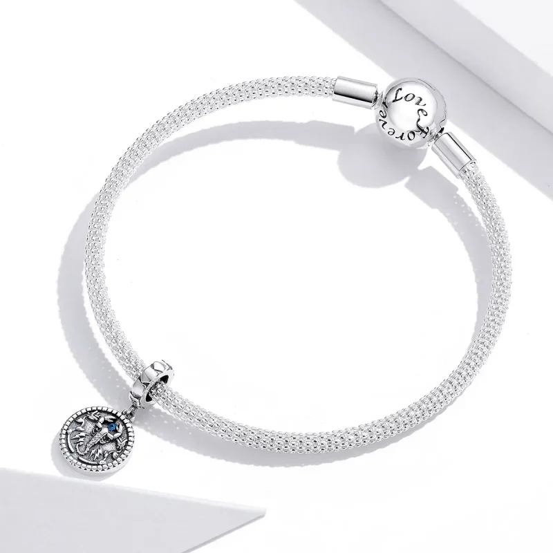 (bilde for) Pandora Style Silver Mysterious Scorpion Dangle - SCC1503 - Vis 3