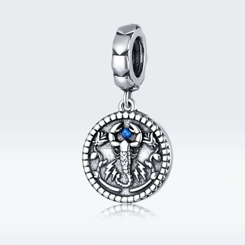 (bilde for) Pandora Style Silver Mysterious Scorpion Dangle - SCC1503 - Vis 5
