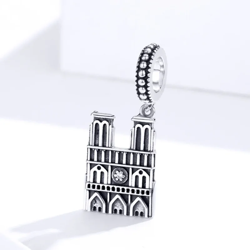 (bilde for) Pandora Style Silver Notre Dame De Paris Dangle - SCC1328 - Vis 2