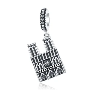 (bilde for) Pandora Style Silver Notre Dame De Paris Dangle - SCC1328