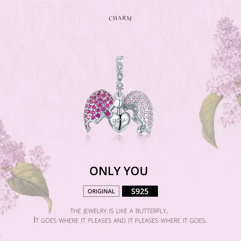 (bilde for) Pandora Style Silver Only You Dangle - BSC282 - Vis 6