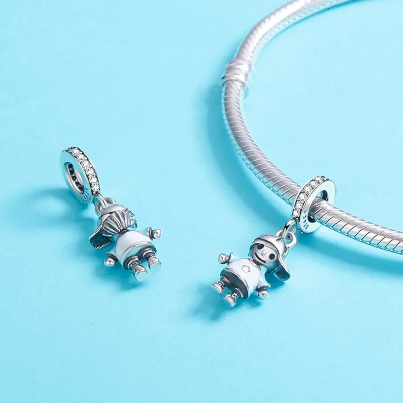 (bilde for) Pandora Style Silver Perfect Life Little Baby Boy Dangle - SCC544 - Vis 6