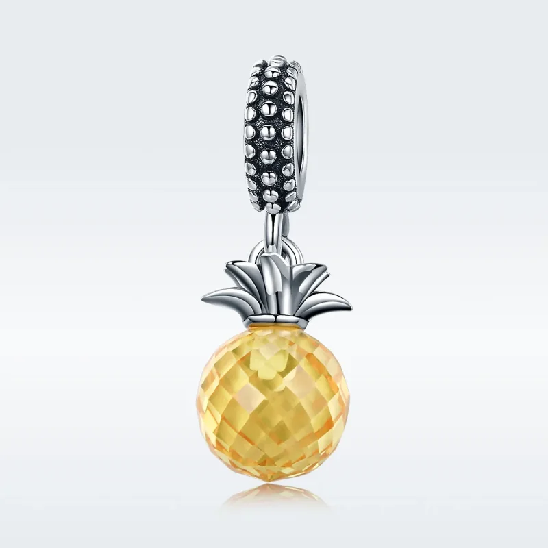 (bilde for) Pandora Style Silver Pineapple Dangle - SCC150 - Vis 2