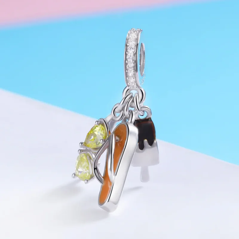 (bilde for) Pandora Style Silver Pleasant Summer Dangle - SCC770 - Vis 2