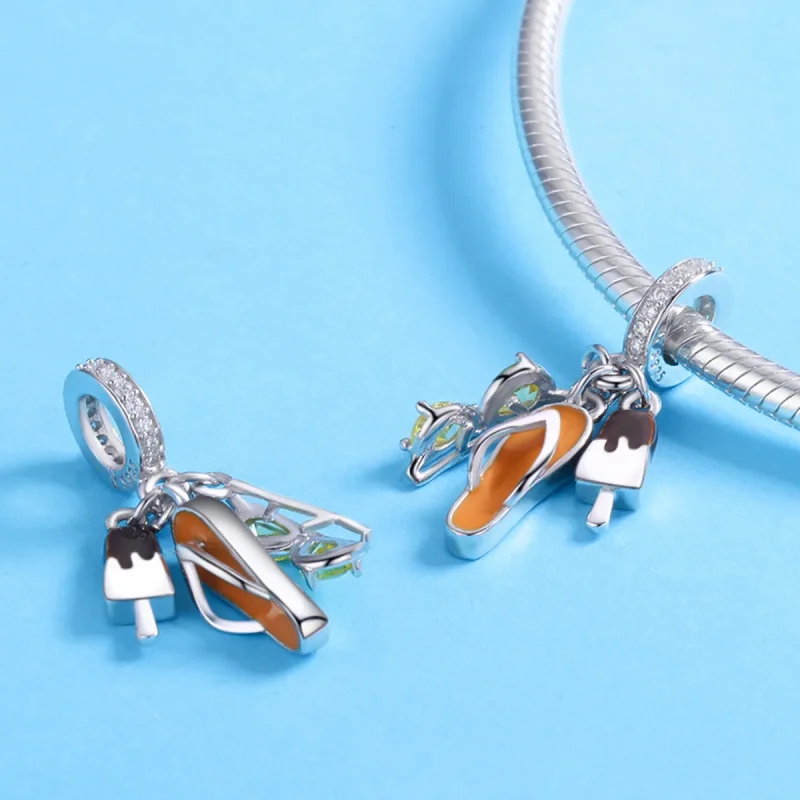 (bilde for) Pandora Style Silver Pleasant Summer Dangle - SCC770 - Vis 4