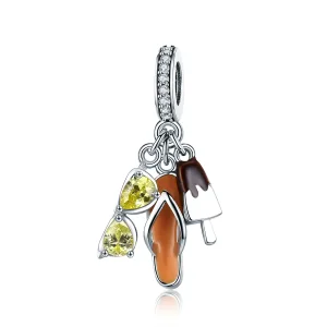 (bilde for) Pandora Style Silver Pleasant Summer Dangle - SCC770