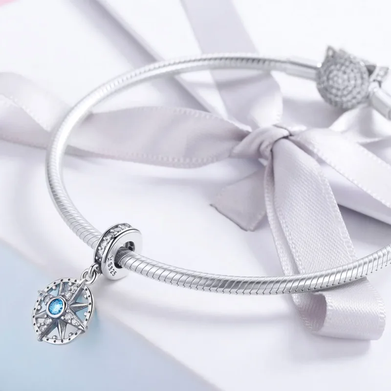 (bilde for) Pandora Style Silver Polaris Dangle - SCC847 - Vis 4