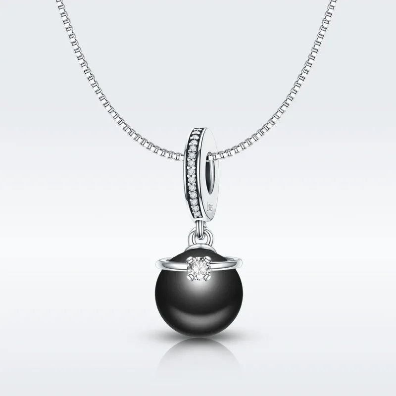 (bilde for) Pandora Style Silver Prestige Pearls Dangle - SCC572 - Vis 2