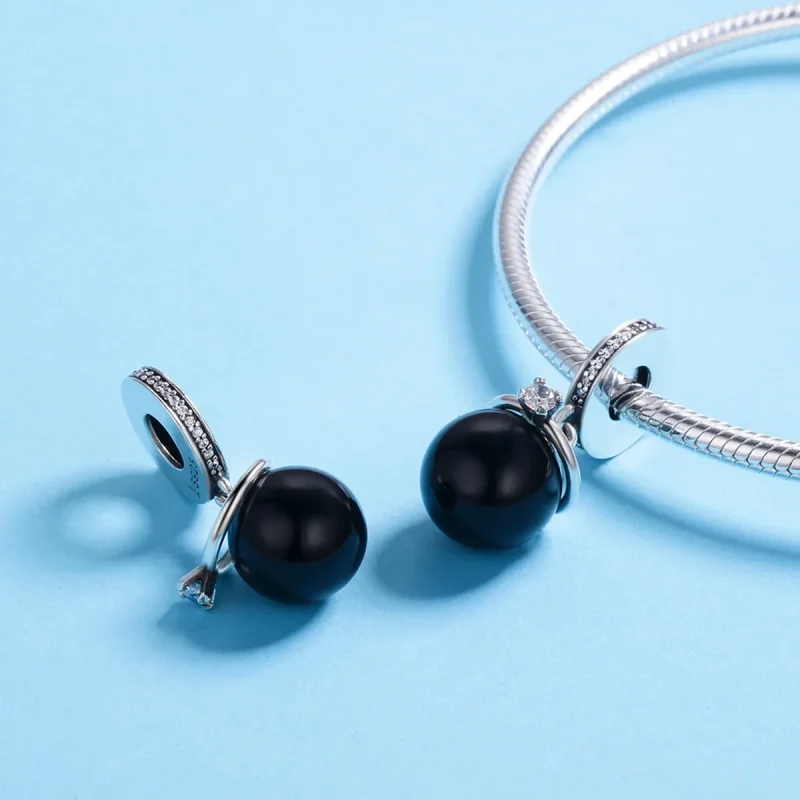 (bilde for) Pandora Style Silver Prestige Pearls Dangle - SCC572 - Vis 5