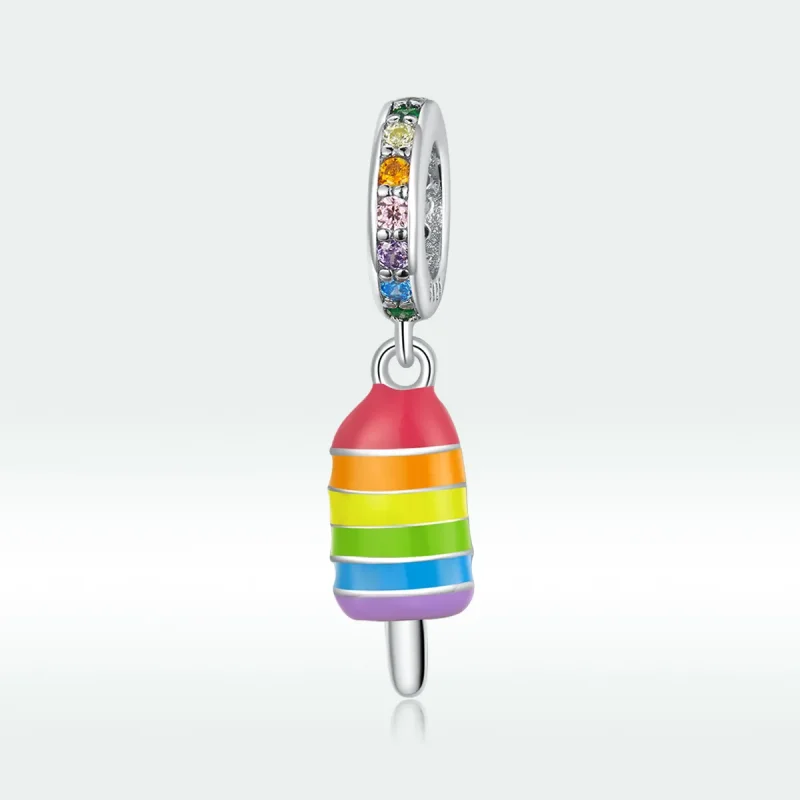 (bilde for) Pandora Style Silver Rainbow Ice Cream Dangle - BSC351 - Vis 5