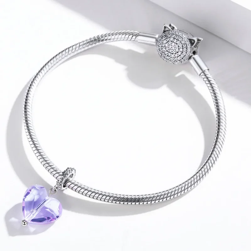 (bilde for) Pandora Style Silver Romatic Love Dangle - SCC1816 - Vis 3