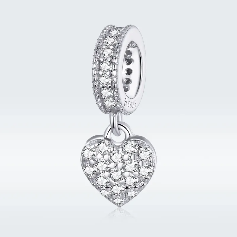 (bilde for) Pandora Style Silver Shiny Love Dangle - BSC211 - Vis 4