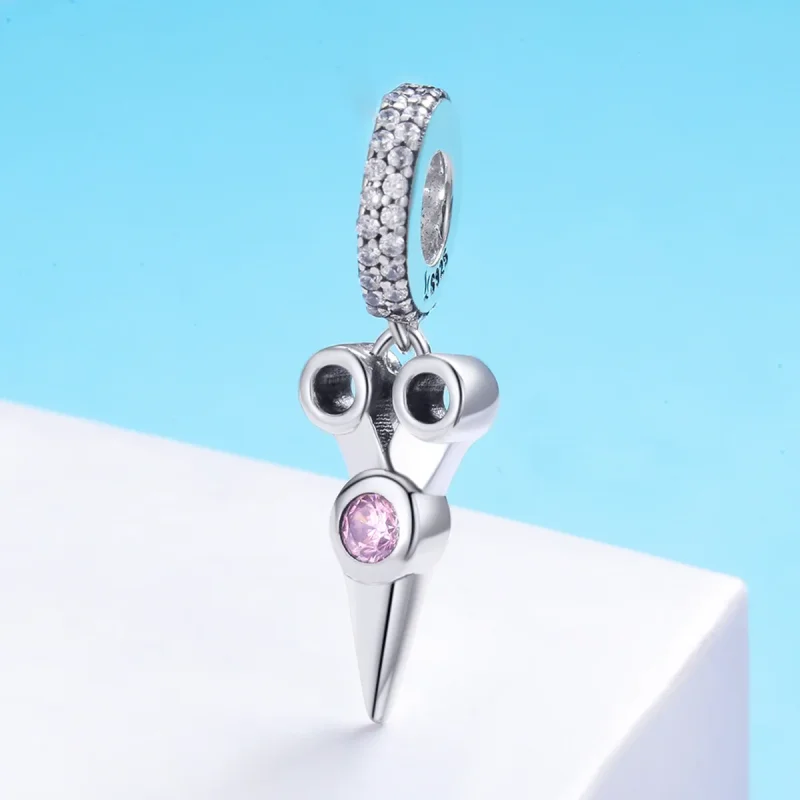 (bilde for) Pandora Style Silver Small Hair Stylist Saks Dingle - SCC656 - Vis 3
