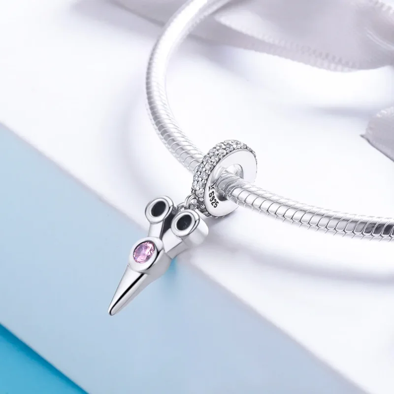 (bilde for) Pandora Style Silver Small Hair Stylist Saks Dingle - SCC656 - Vis 4