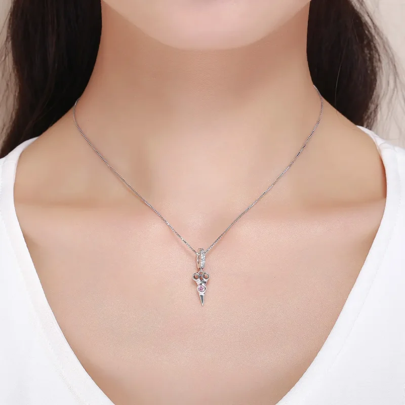 (bilde for) Pandora Style Silver Small Hair Stylist Saks Dingle - SCC656 - Vis 6