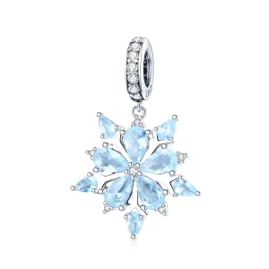 (bilde for) Pandora Style Silver Snowflakes Dangle - SCC940