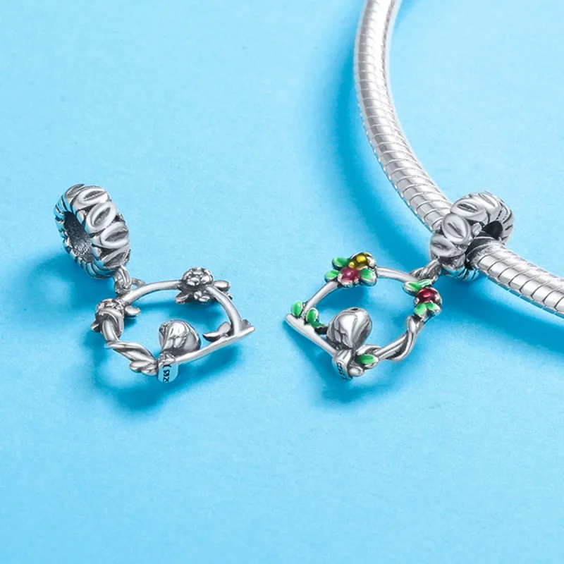 (bilde for) Pandora Style Silver Spring Bird Dangle - SCC645 - Vis 4