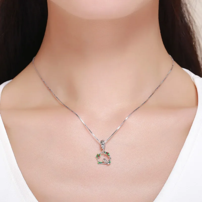 (bilde for) Pandora Style Silver Spring Bird Dangle - SCC645 - Vis 5