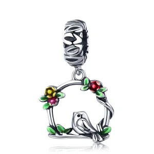 (bilde for) Pandora Style Silver Spring Bird Dangle - SCC645