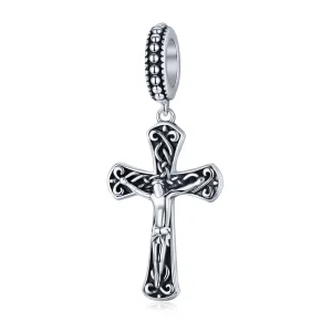 (bilde for) Pandora Style Silver The Cross of Jesus Dangle - SCC1407