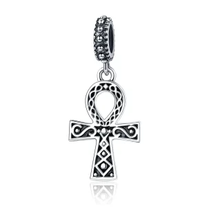 (bilde for) Pandora Style Silver The Cross of The Power of Retro Faith Dangle - SCC185