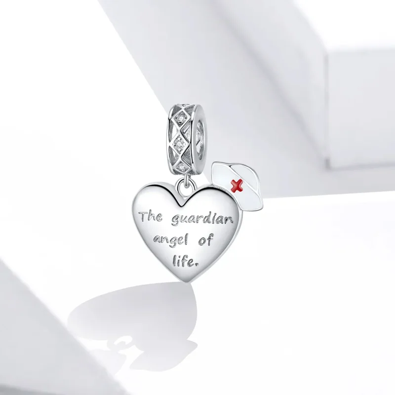 (bilde for) Pandora Style Silver The Guardian Angel of Life Dangle - BSC307 - Vis 2