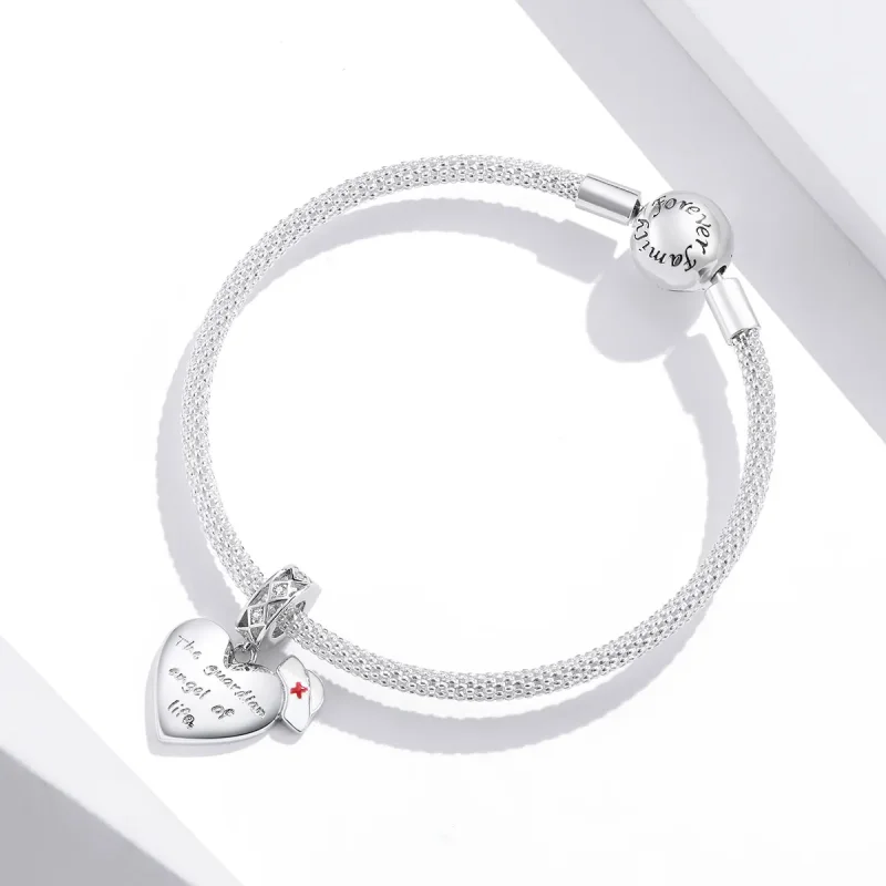 (bilde for) Pandora Style Silver The Guardian Angel of Life Dangle - BSC307 - Vis 3
