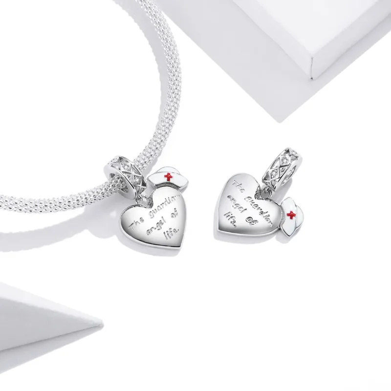 (bilde for) Pandora Style Silver The Guardian Angel of Life Dangle - BSC307 - Vis 4