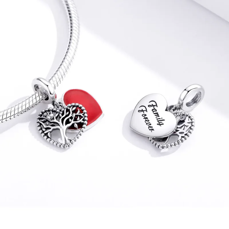 (bilde for) Pandora Style Silver Tree of Love Dangle - SCC1556 - Vis 2