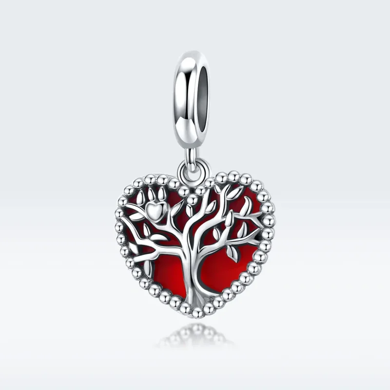 (bilde for) Pandora Style Silver Tree of Love Dangle - SCC1556 - Vis 5