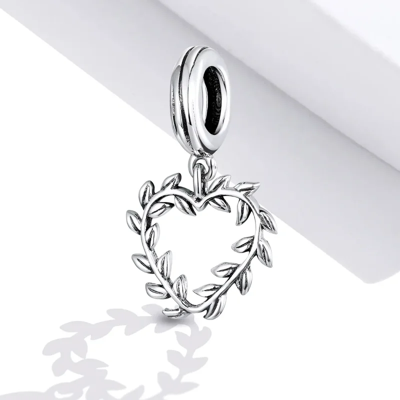 (bilde for) Pandora Style Silver Weave Love Dangle - SCC1520 - Vis 2
