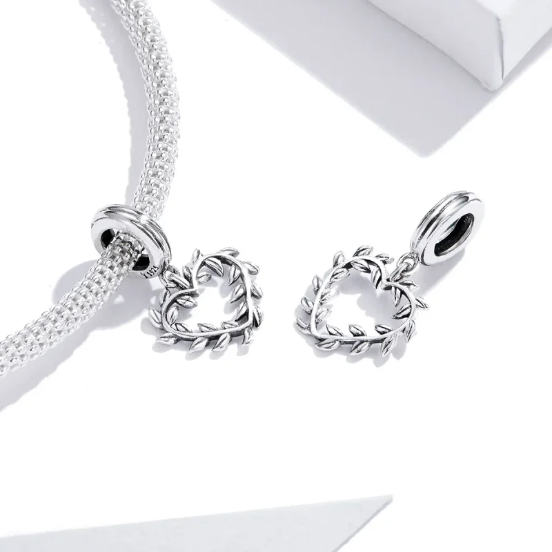 (bilde for) Pandora Style Silver Weave Love Dangle - SCC1520 - Vis 4