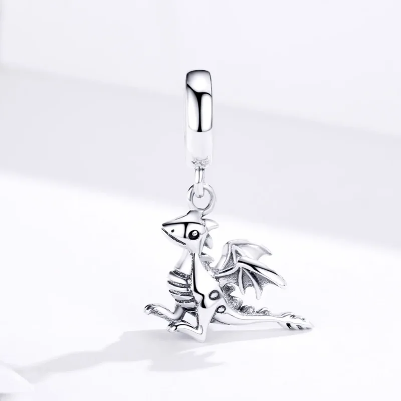 (bilde for) Pandora Style Silver You Are Magic Dragon Dangle - SCC1322 - Vis 2