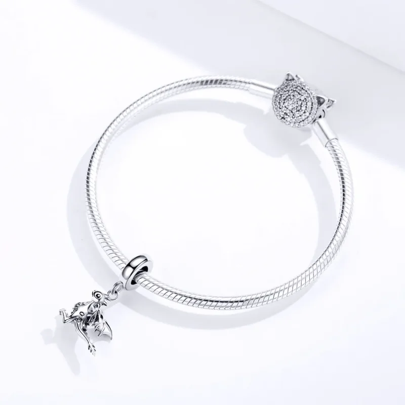 (bilde for) Pandora Style Silver You Are Magic Dragon Dangle - SCC1322 - Vis 3