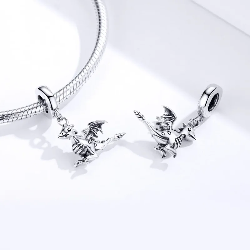 (bilde for) Pandora Style Silver You Are Magic Dragon Dangle - SCC1322 - Vis 4