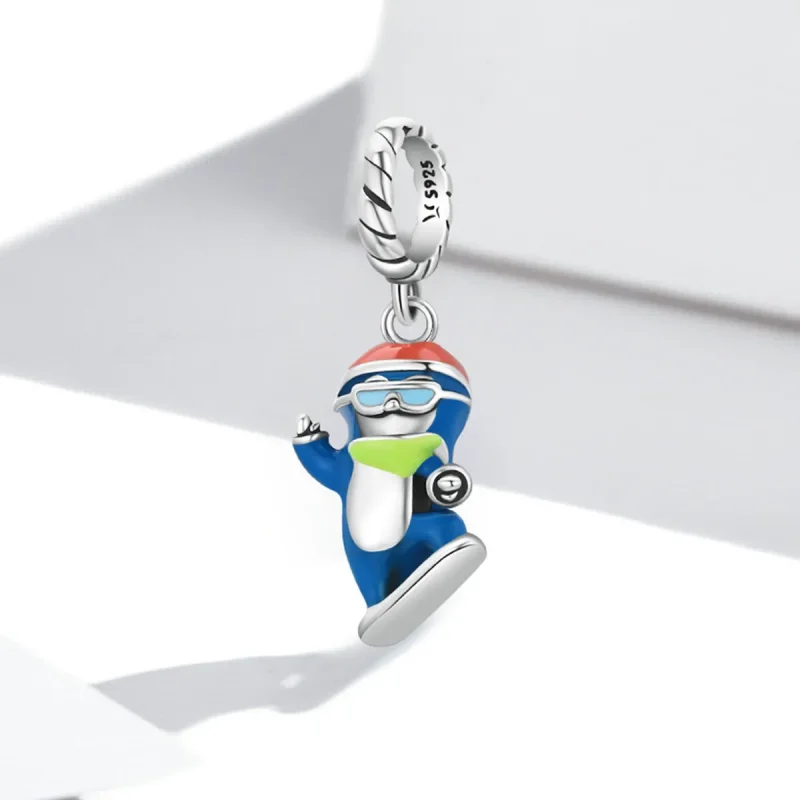 (bilde for) Pandora Style Ski Penguin Dangle - SCC2003 - Vis 2