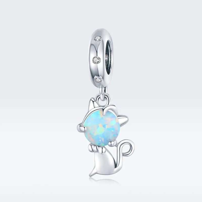 (bilde for) Pandora Style Sølv elskede Kitty Dangle - BSC235 - Vis 5