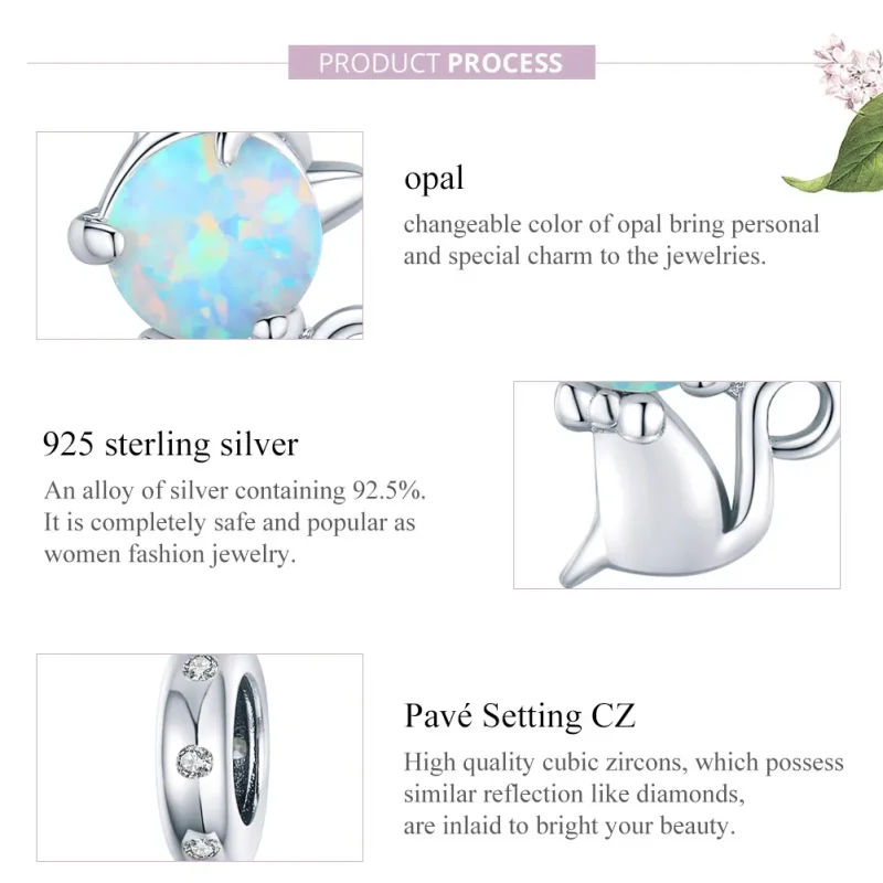 (bilde for) Pandora Style Sølv elskede Kitty Dangle - BSC235 - Vis 8