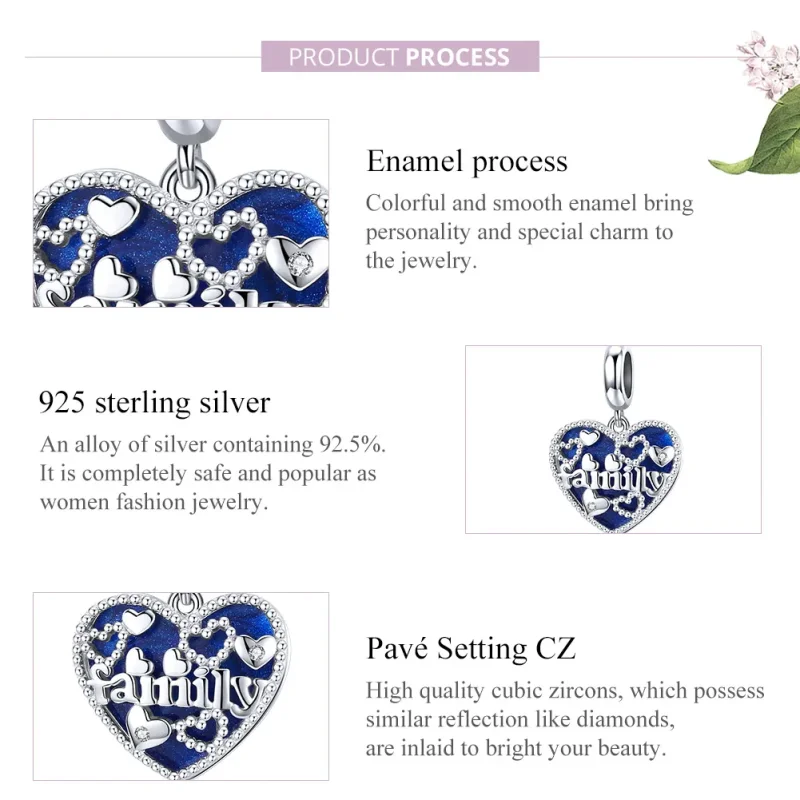 (bilde for) Pandora Style Sølv Familiebokstaver Dingler - BSC293 - Vis 8