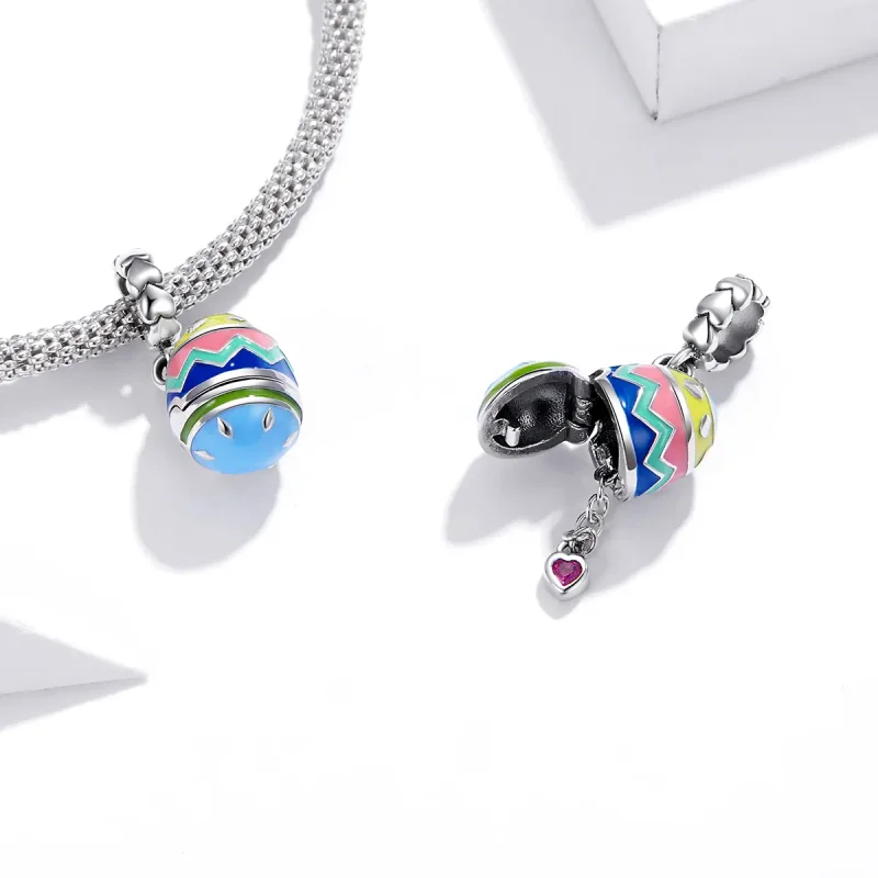 (bilde for) Pandora Style Sølv Lucky Eggs Dingle - SCC1753 - Vis 4