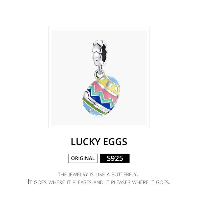 (bilde for) Pandora Style Sølv Lucky Eggs Dingle - SCC1753 - Vis 6