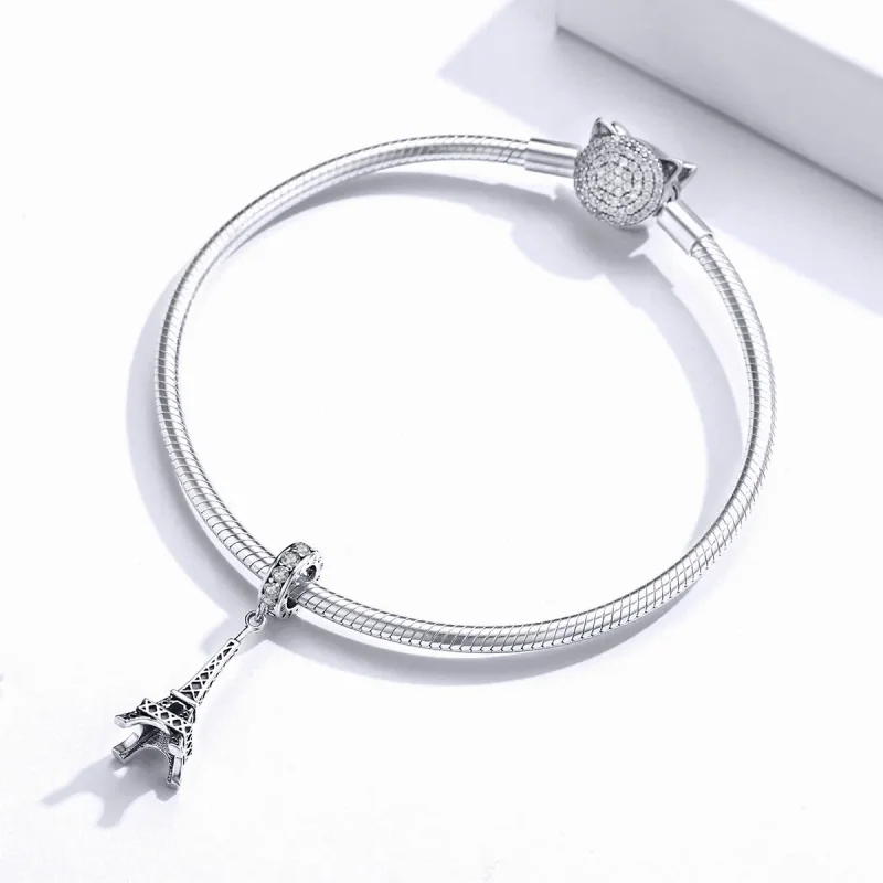 (bilde for) Pandora Style Sølv Paris Eiffeltårnet Dangle - BSC154 - Vis 3