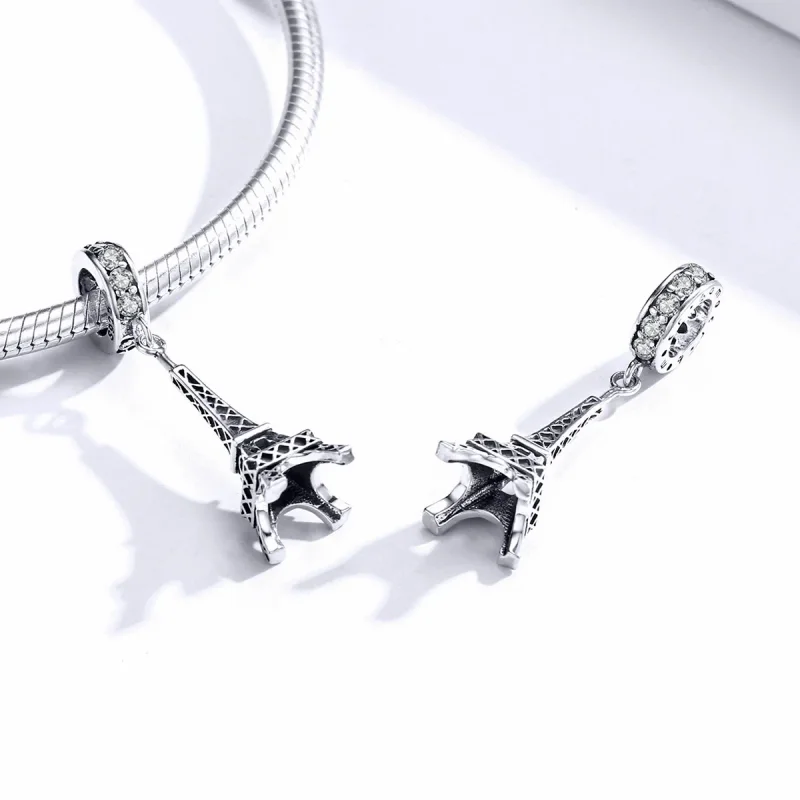 (bilde for) Pandora Style Sølv Paris Eiffeltårnet Dangle - BSC154 - Vis 4