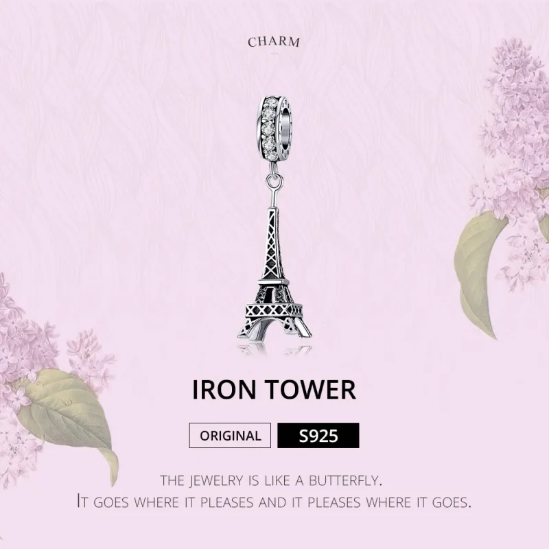 (bilde for) Pandora Style Sølv Paris Eiffeltårnet Dangle - BSC154 - Vis 6