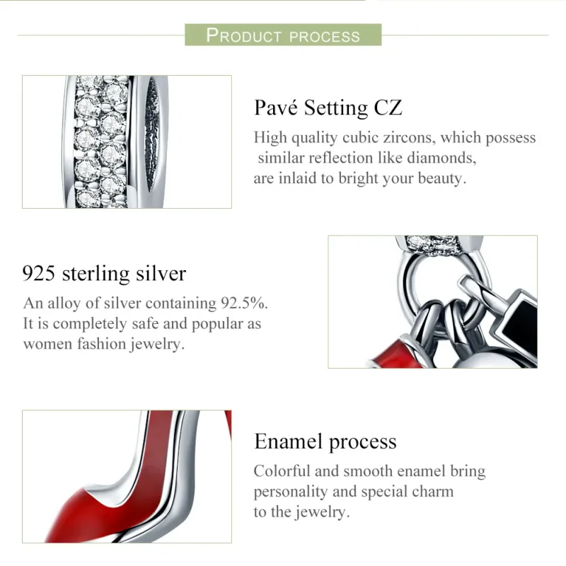 (bilde for) Pandora Style Sølv Sexy Dressing Dingle - SCC457 - Vis 6