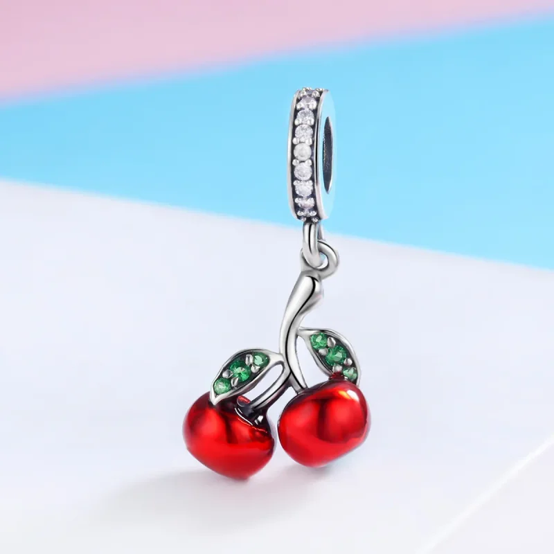 (bilde for) Pandora Style Sølv sommerkirsebær Dangle - SCC784 - Vis 2
