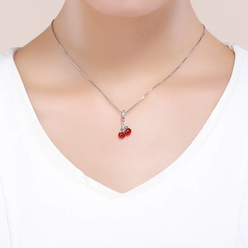 (bilde for) Pandora Style Sølv sommerkirsebær Dangle - SCC784 - Vis 5